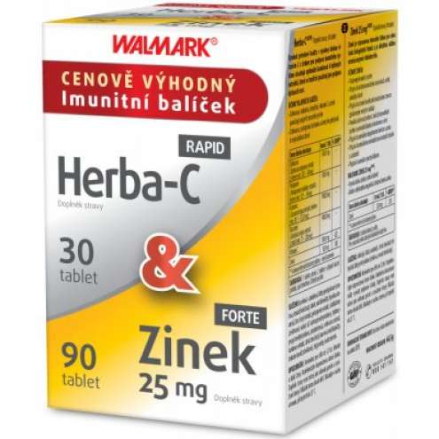Walmark Herba-C 30 таблеток & Zinek 25 mg 90 таблеток Promo 2020